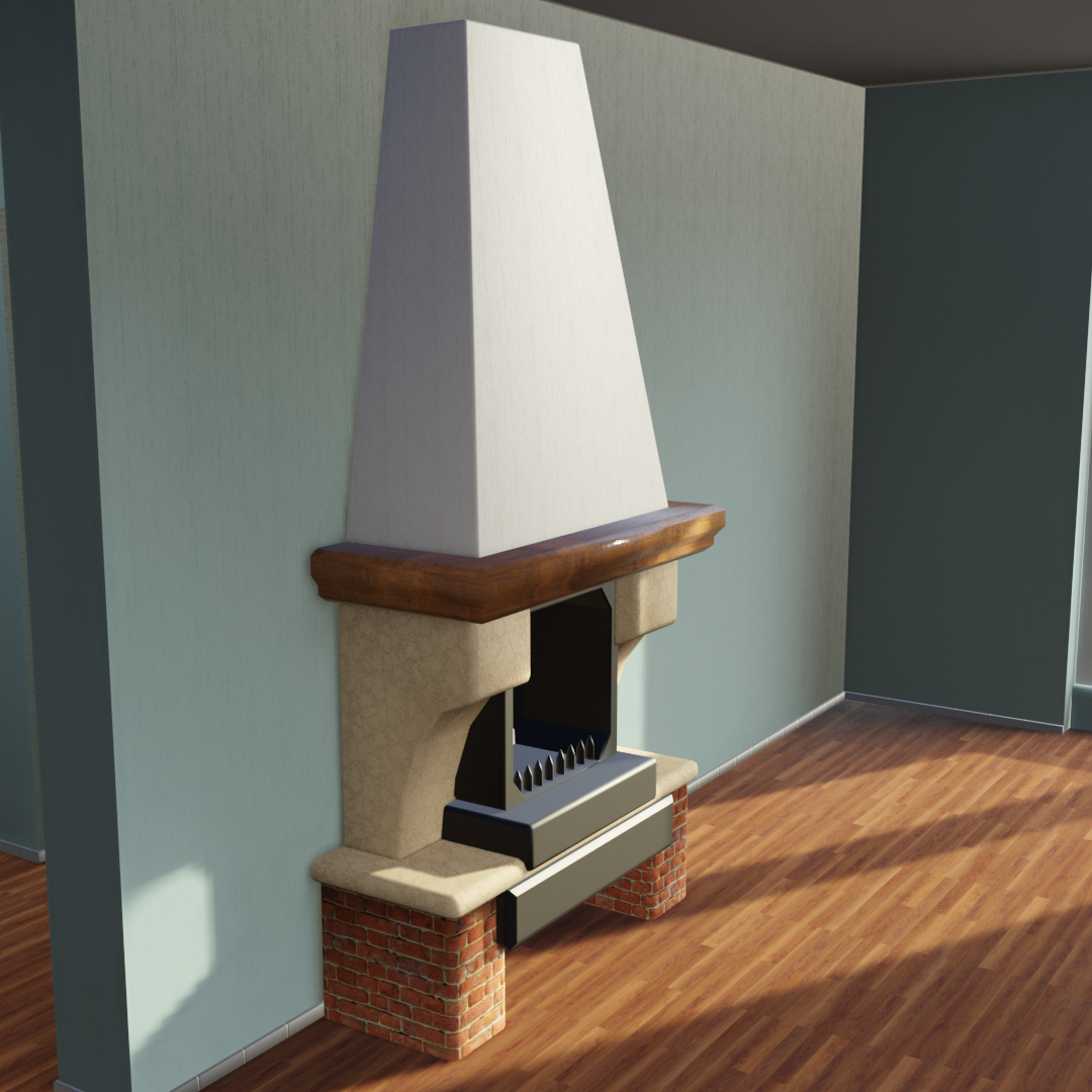 UV unwrapped fireplace preview image 1